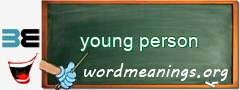 WordMeaning blackboard for young person